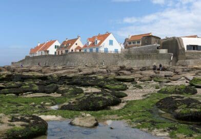 Het vissersdorpje Audresselles, Frankrijk
