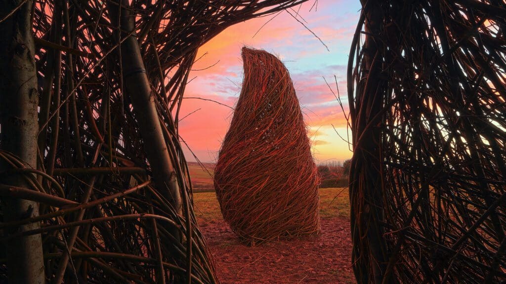 Land-art installatie "Les ancêtres" (Heuvelland, België)